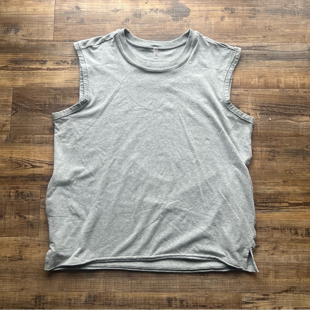 Free People Movement Sweatshirt Tank Workout Sleeveless Pockets Oversized Size M